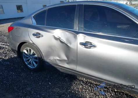 2014 Infiniti Q50 Premium z USA, uszkodzony, nr VIN JN1BV7AR7EM691563